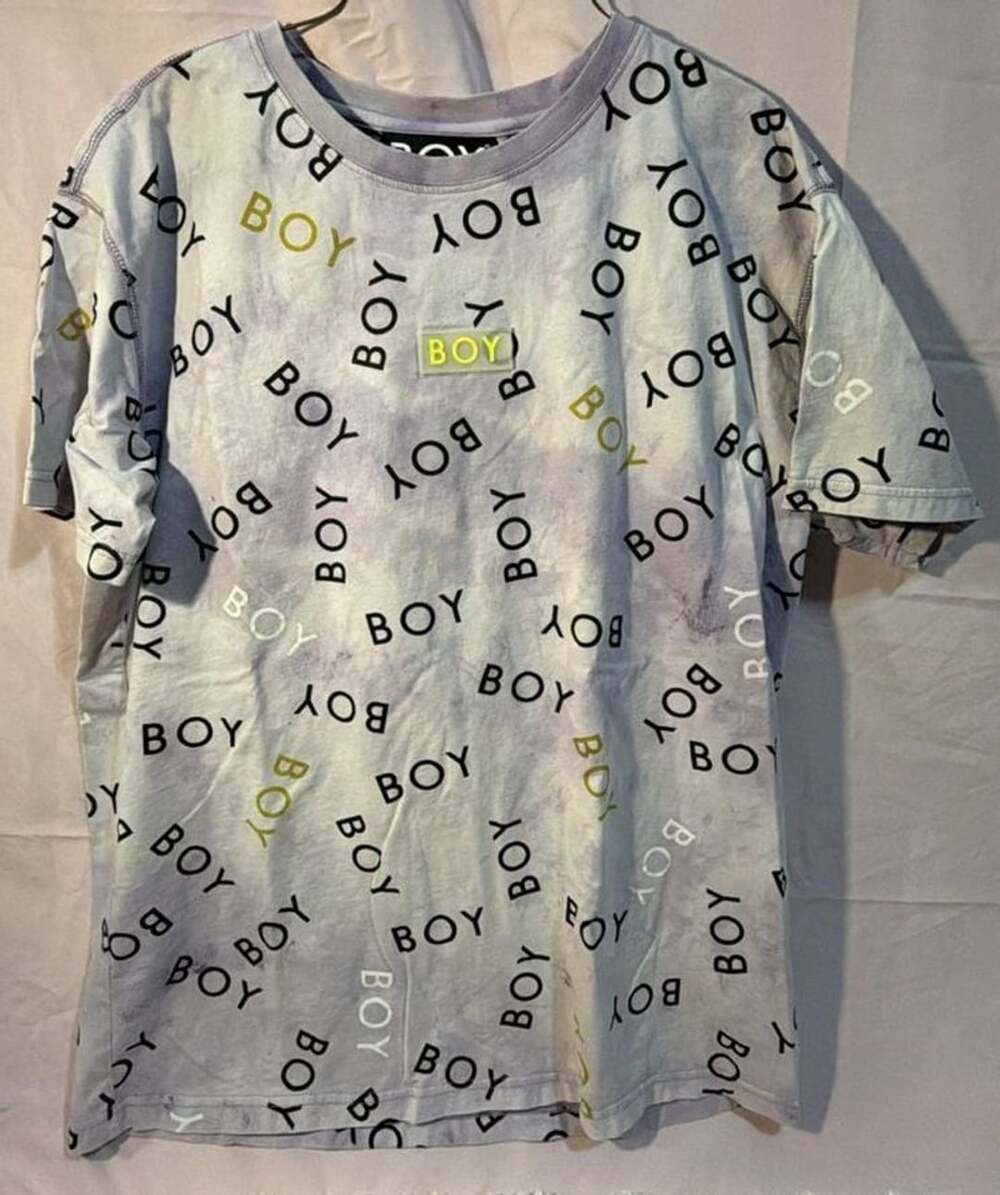 Boy London All Over Print T-Shirt Purple Tie Dye
Size Large